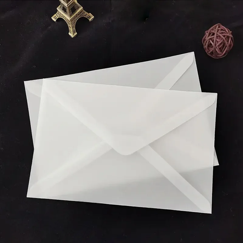Blank DIY Envelope Black White Kraft Paper Envelope Postcards 350gsm Greeting Card Cover Photo Packaging Boxes