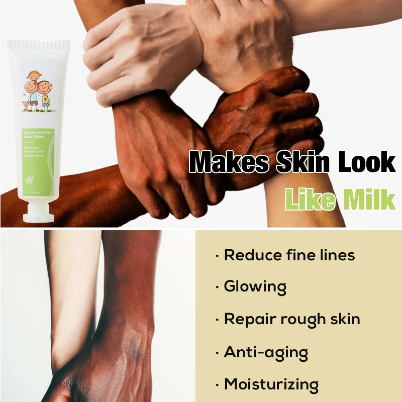 FATAZEN OEM ODM Vanilla Milk Soft Hand Cream Lotion Rosemary Leaf Moisturizing Smooth Skin Care Glowing Repairing Hand Cream