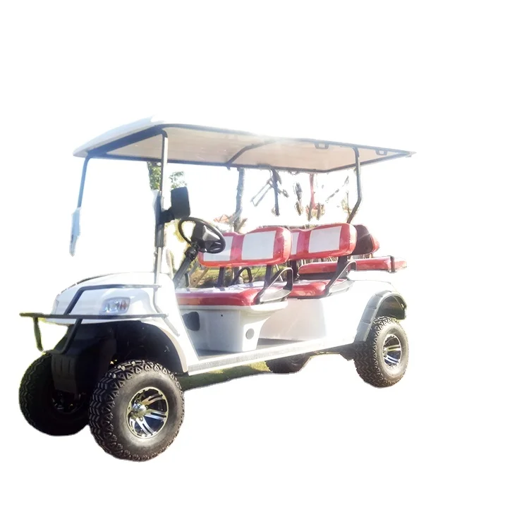 gasoline powered 300cc engine 6 passenger off-road lift golf cart