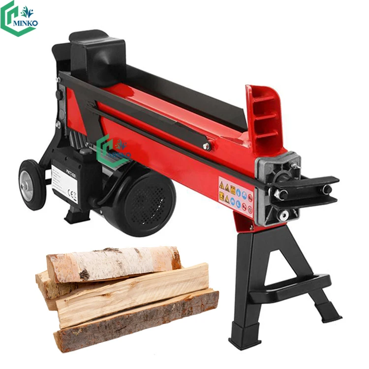 automatic 9 ton electric log splitter hydraulic firewood wood cutting splitting machine