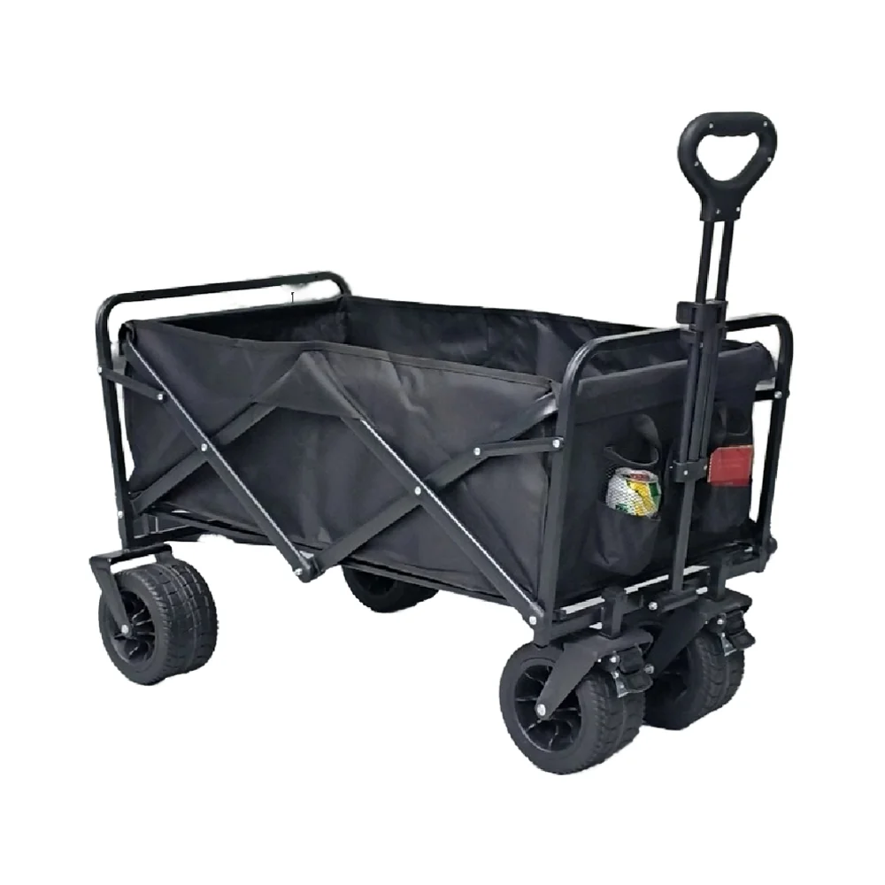 New Design Heavy Duty Outdoor Utility Wagon Folding Wagon Cart Outdoor Foldable Carts Wagon for Shopping Camping Picnic Garden