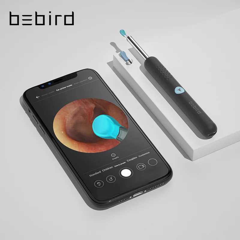 2023 New Bebird R1 Ear Cleaning Otoscope Wifi Visible Complete Examination Tool Kit for Canal Nasal & Throat