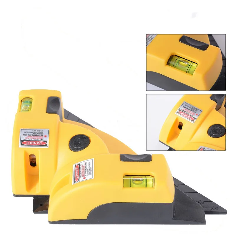 Hicen Right Angle cross line square red line Right angle Instrument Horizontal & Vertical laser level withe suction cup