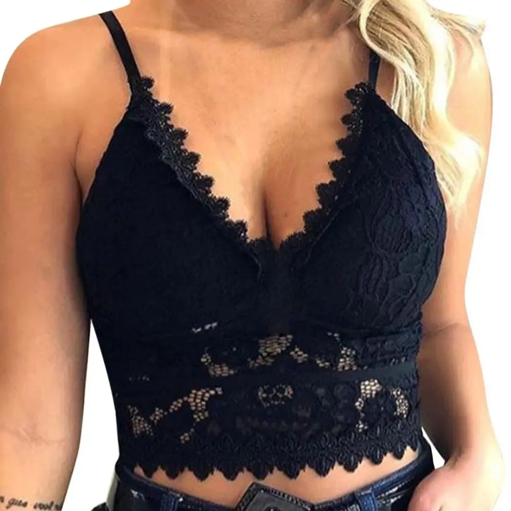 Hot sale Black Sling Solid Lace Bra And Underwear Sexy Lingerie For Women Two Piece Set ex-factory price