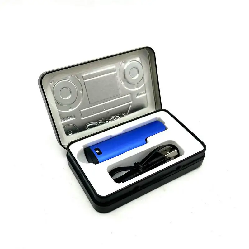 Cartridge Heater Slide Child Resistant Tin Box with Foam Insert and Paper Card Set