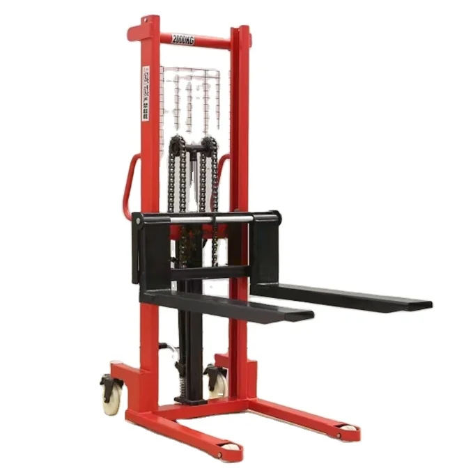 factory direct sale warehouse  equipment forklift pallet stacker load 2 ton for construction