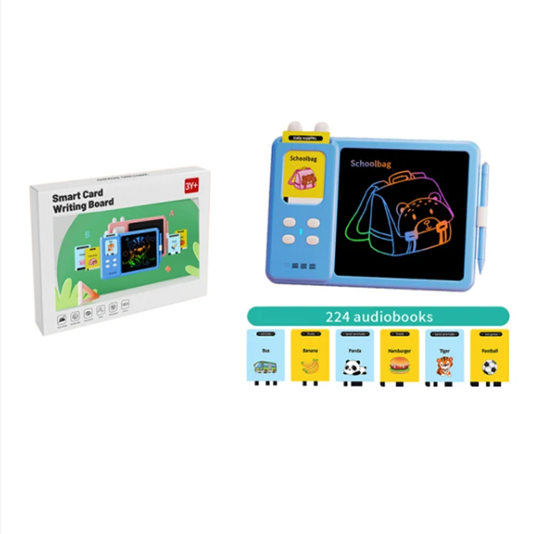 224PCS Cards Child Intelligent Educational Electronic Learning&Writing Machine Touch Ebook Reader Sound My English E-book