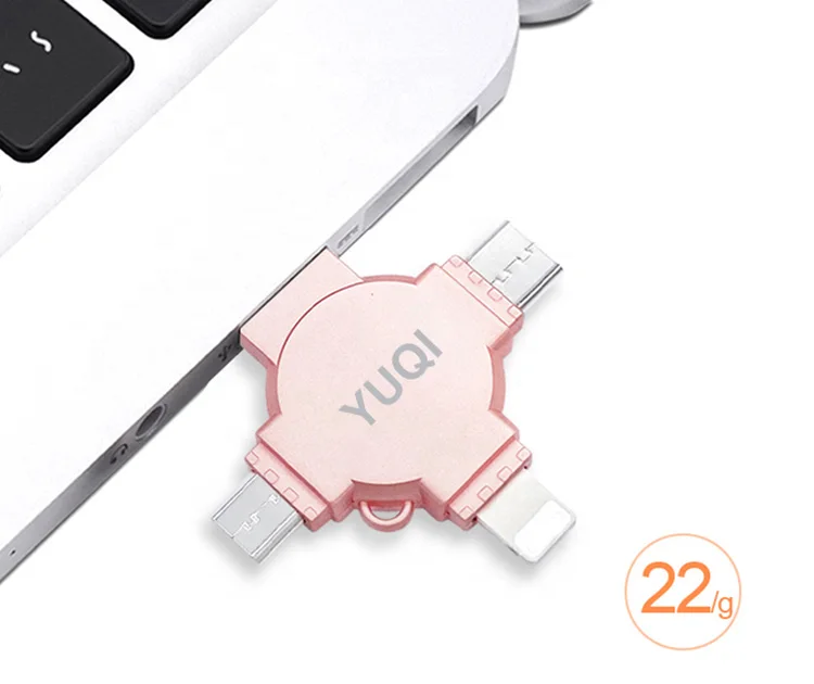 Surprise Priceotg usb flash drive 4in1 memory 8gb 16gb 32gb 64gb 128GB Wholesale usb stick 3.0 metal 2in1 usb flash drive