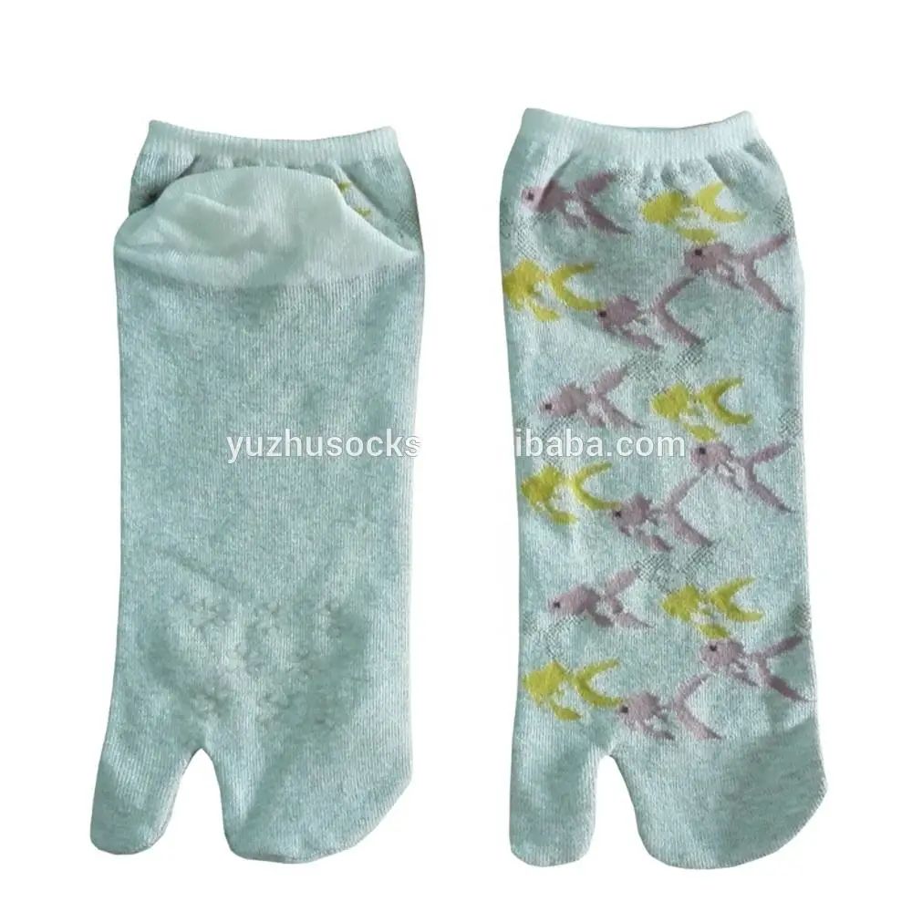 Popular products 2024 144N cute japanese flip flop tabi breathable two toe socks
