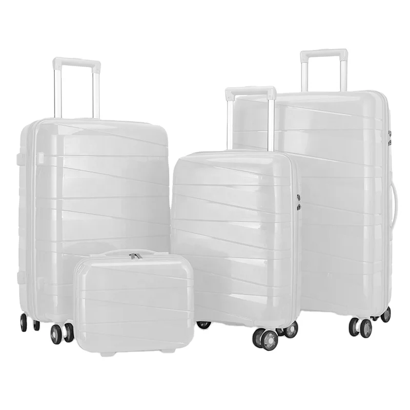 Free Sample Travel luggage set 3 pieces case PP suitcase travel luggage sets for outdoors