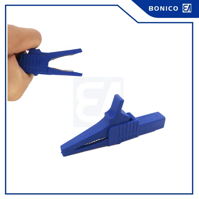 32A 84MM Nickel Plated Brass Nylon Material PVC Insulated Test Dolphin Clip