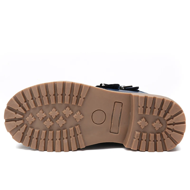 Волшебные туфли с пряжкой и ремешком ботинки без подкладки для мальчиков износостойкие с высоким берцем; Сапоги на резиновой подошве, детская обувь