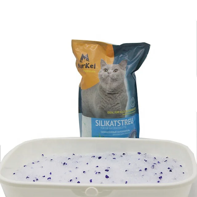 
Wholesale bulk crystal order OEM cheap Silica China pet supplies dust free cat litter cat litter silica gel cat crystal litter 