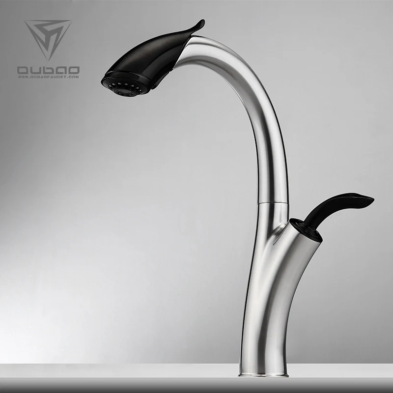 Chinese Factory Unique Chrome cUPC upc nsf 61 9 kitchen faucet flexible Pull Down Kitchen Sink Water Faucets