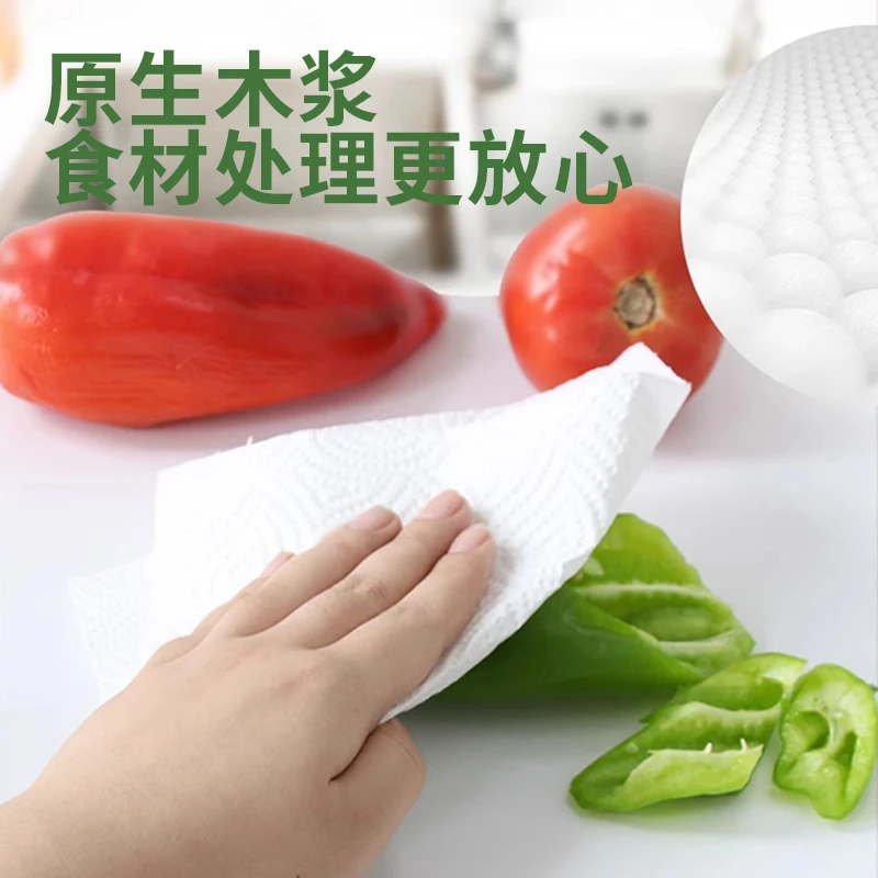 Wholesale High Quality Kitchen paper towel,Virgin pulp,Embossed, Soft Strong Absorbent Wrapping Roll Kitchen Paper