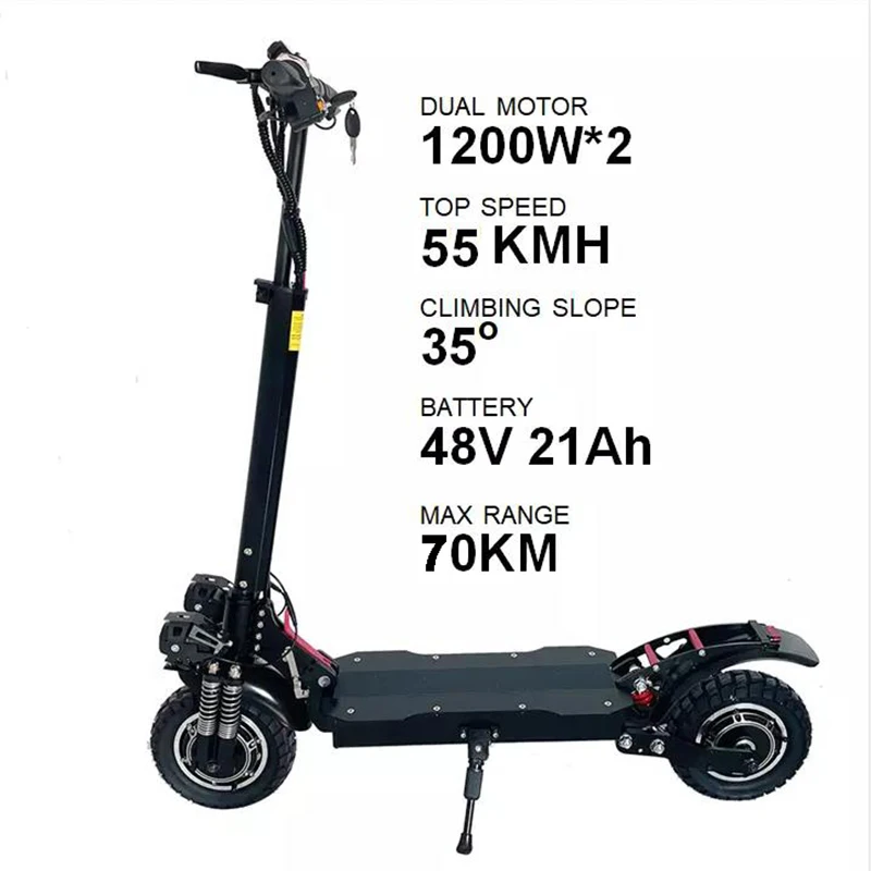 EU UK 2400W Dual Drive monopattino 48V 21Ah long range fast escooter EMANBA X6 electric scooters