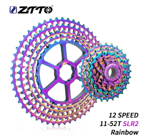Радужная кассета ZTTO 12 Скоростей 11-52T SLR2 s MTB 12-скоростной свободный горный велосипед для HG