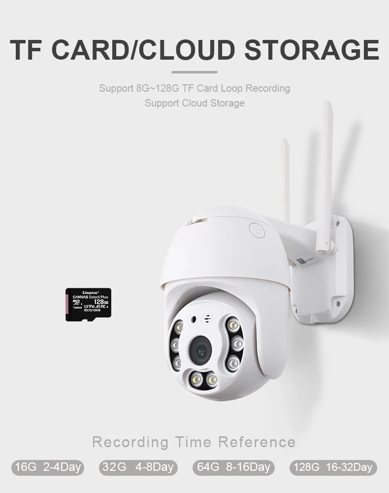  1080P наружная водонепроницаемая Wi-Fi IP-камера Tuya 3.0MP Беспроводная система видеонаблюдения для дома PTZ безопасные