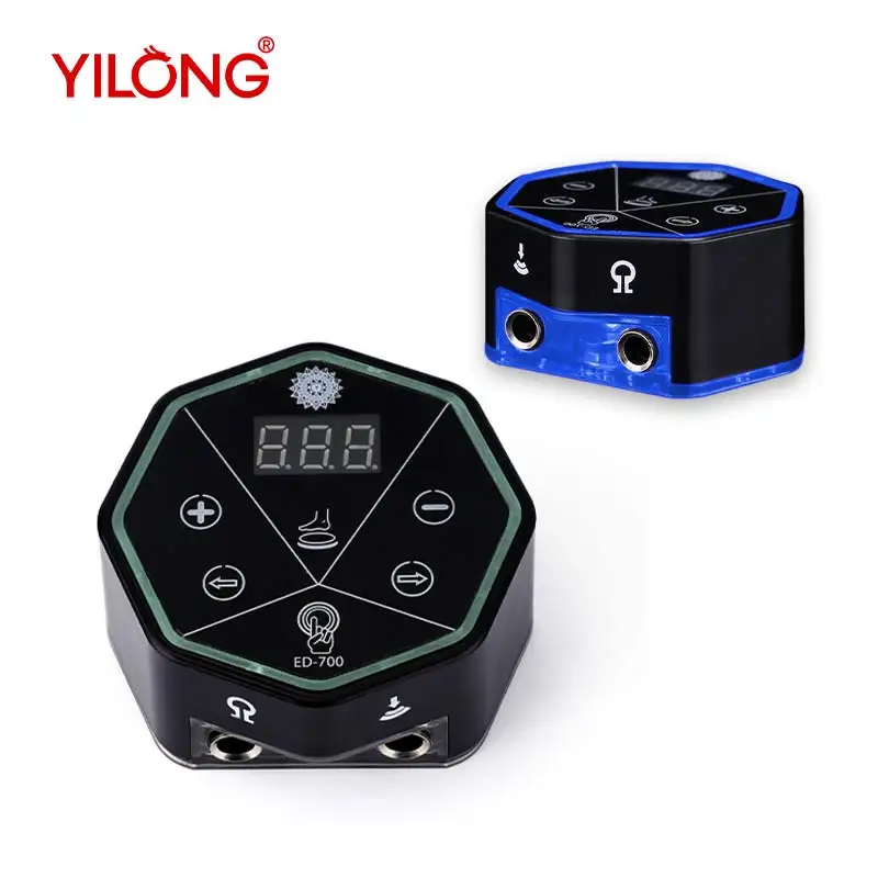 ED-700 татуировочный блок питания, безопасная стабильная лампа для изменения напряжения с RCA источником питания постоянного тока, татуировка