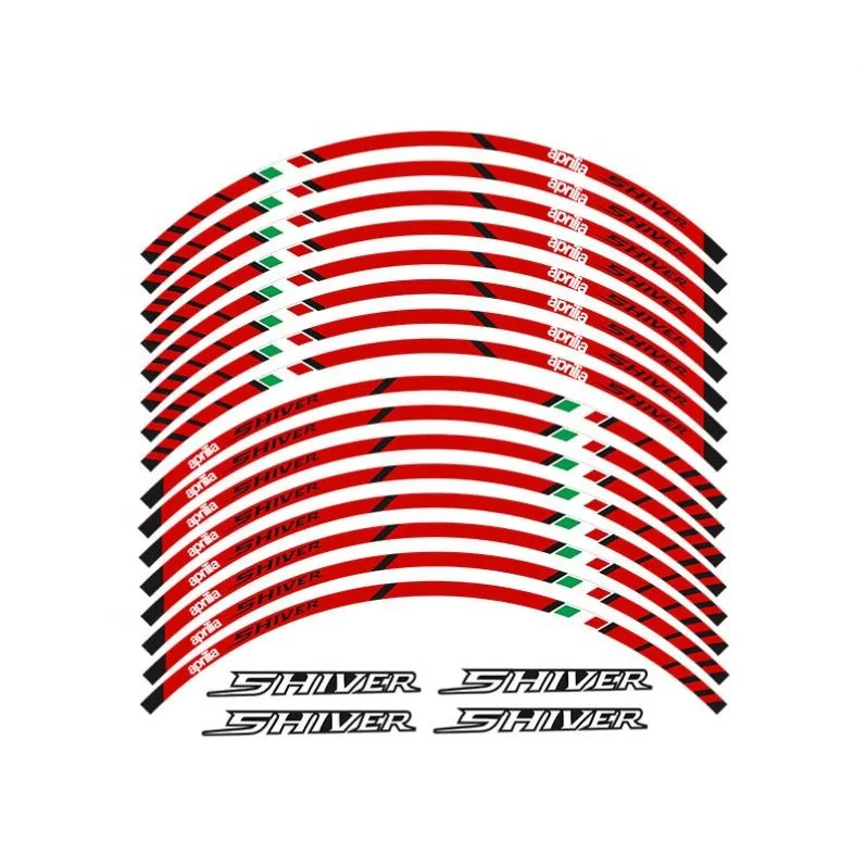 Motorcycle steel ring reflective Hub stickers wheel 17 inches for aprilia shiver 750