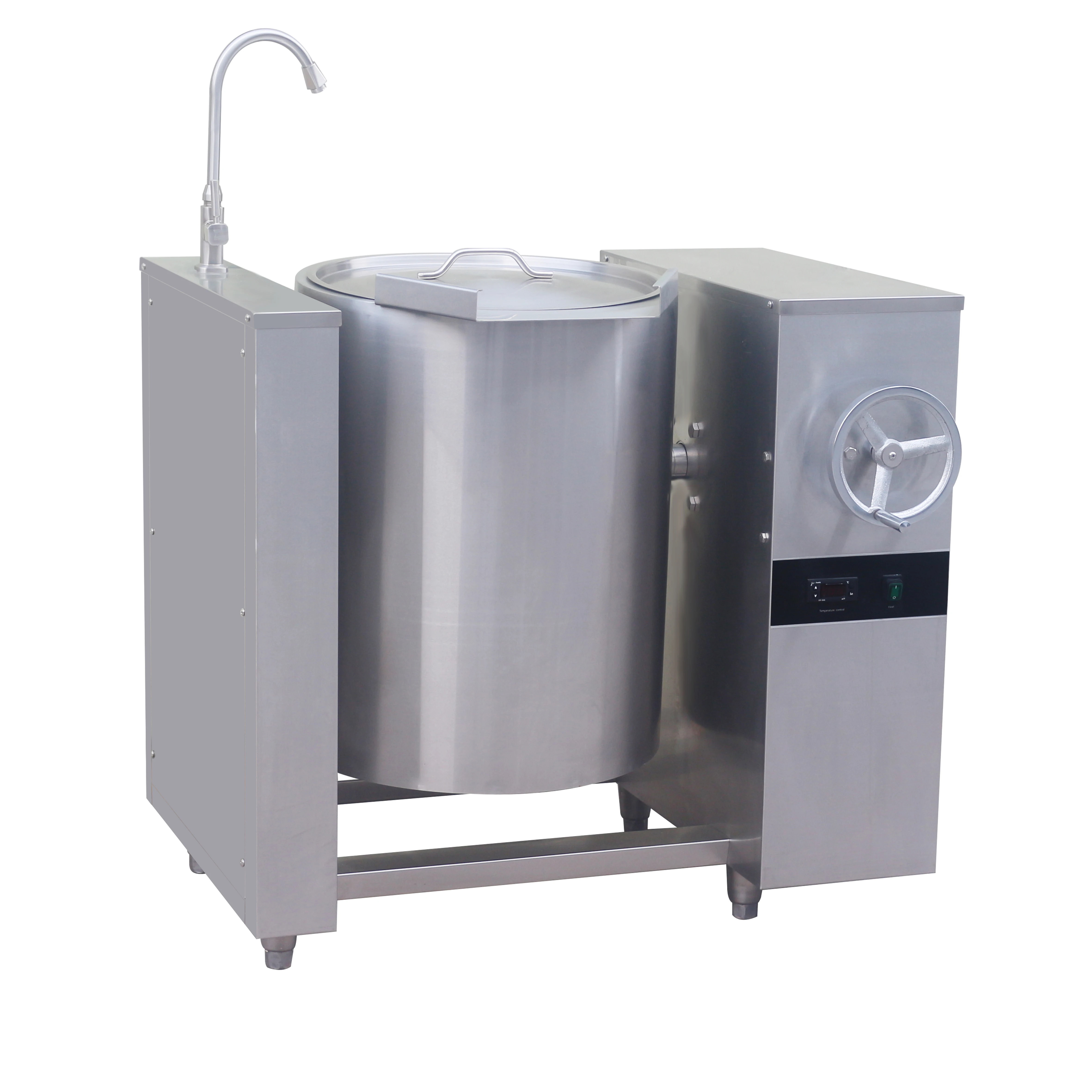 100L Commercial Cooking Equipment Soup Kettle Electric Swinging Boiling Pan