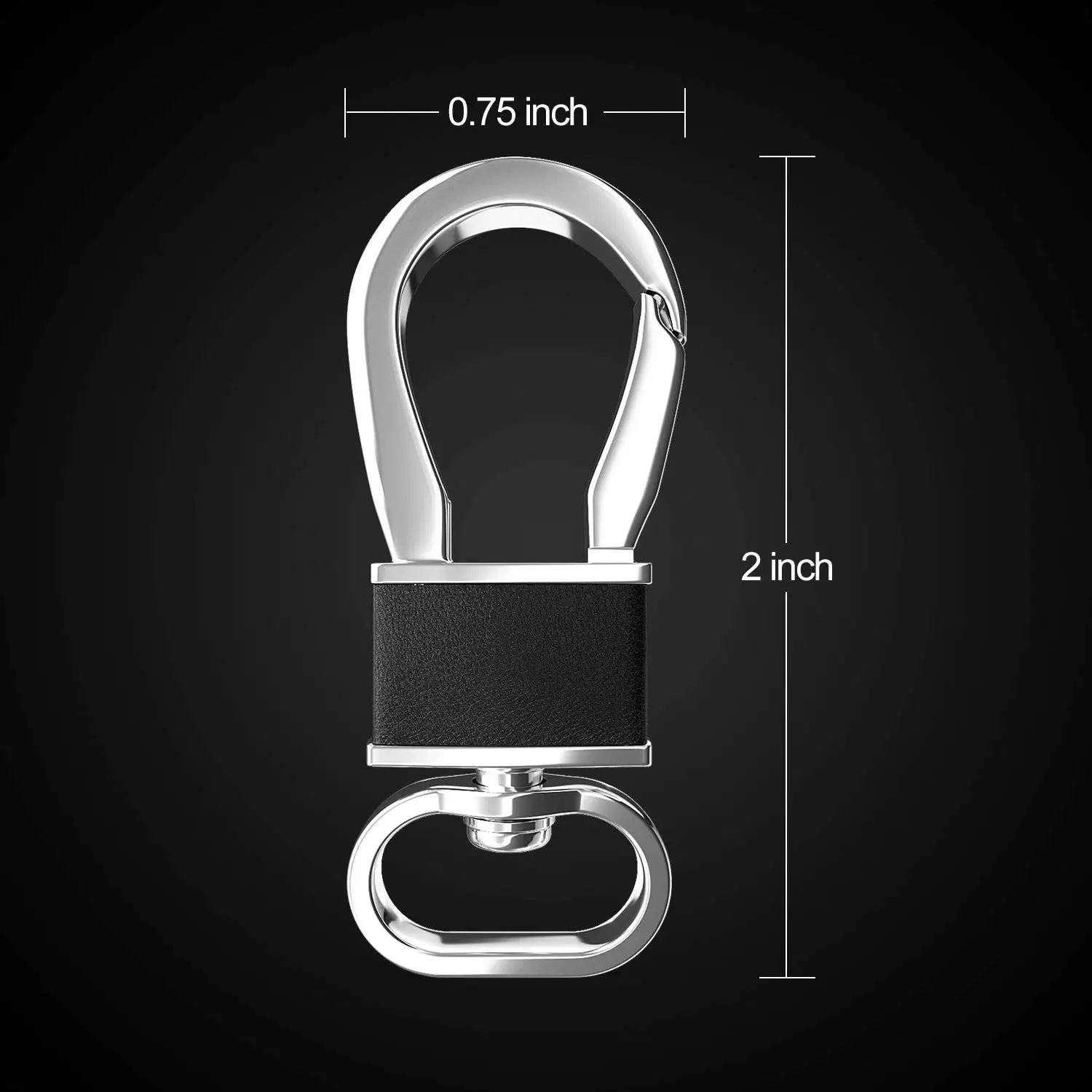 Metal Carabiner Keychains Clip Hook Holder Organizer Keyrings Key Chain for Car Key Finder