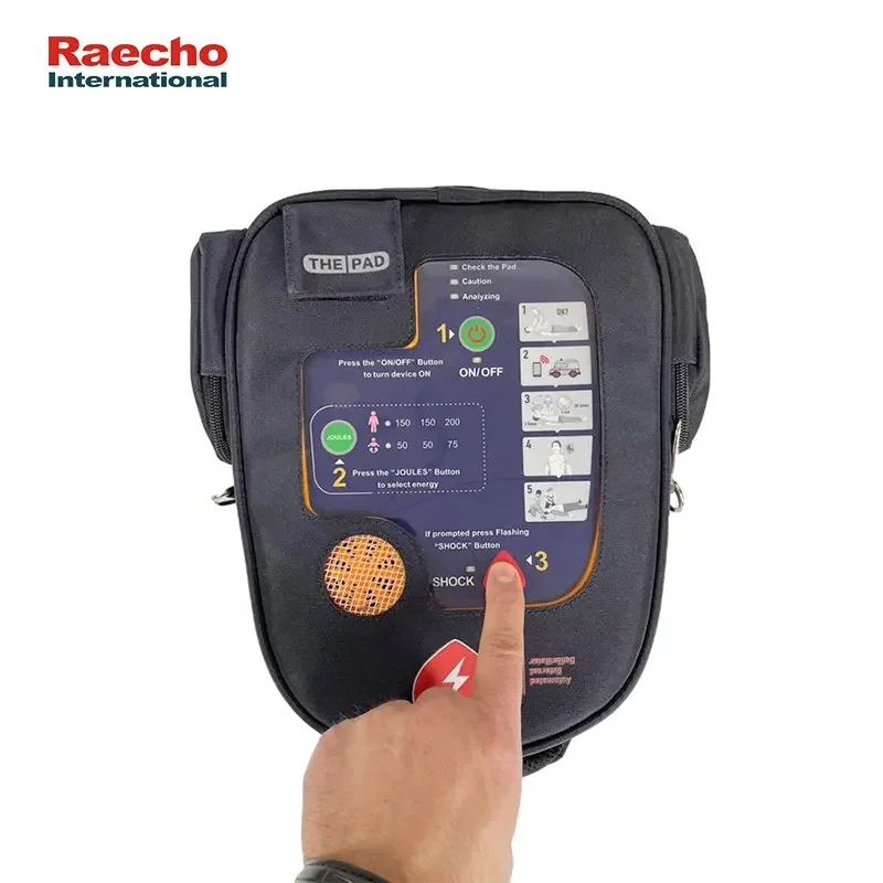 Portable AED Defibrillator Automated External Monitor Cardiac  First Aid Device