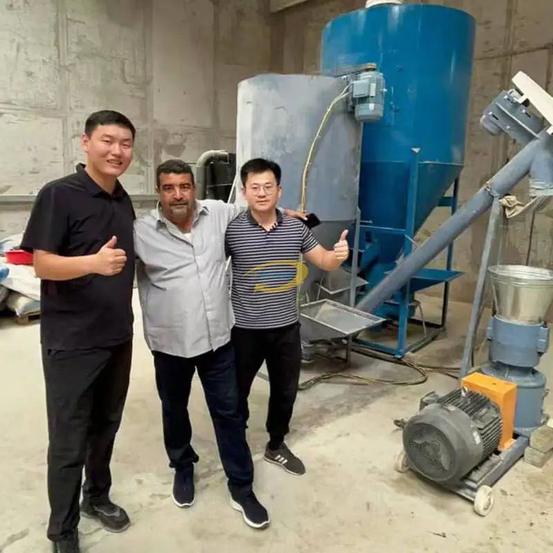 Factory price high-efficiency animal feed pellet production line be used to produce the animal feed