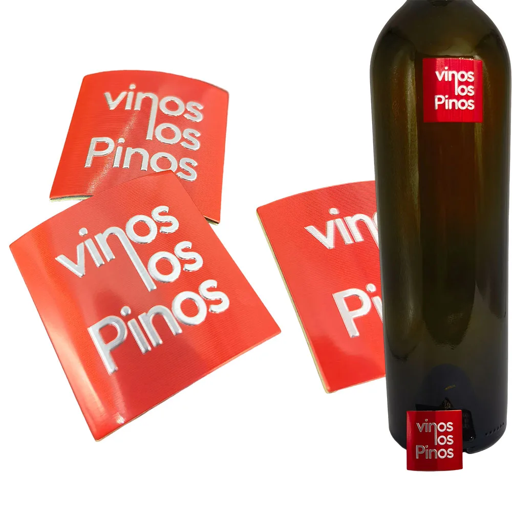 custom embossed printed metal bottle wine label logo stickers antique gold 3d metal perfume brand label logo with adhesive
