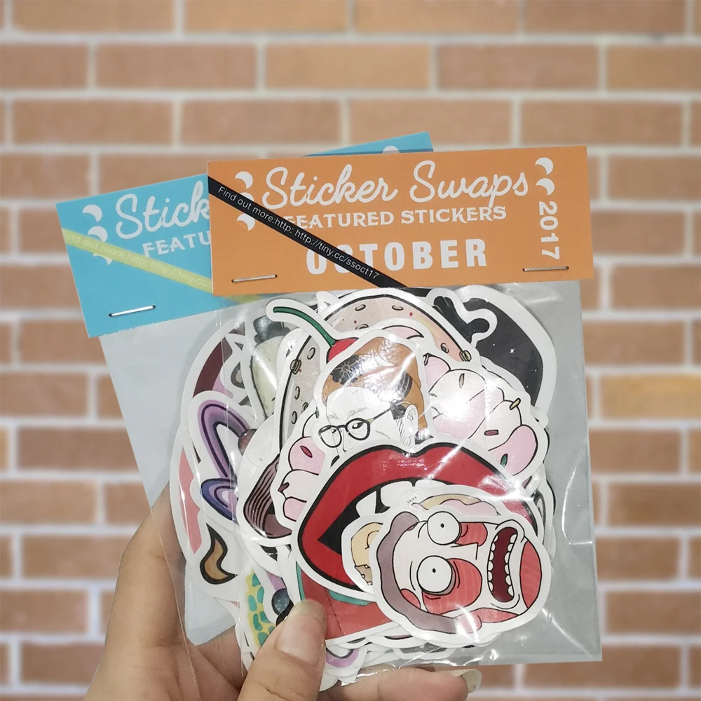 Custom Adhesive Label Cartoon Design UV Die Cut Sticker Printing Waterproof Recyclable PVC Vinyl Stickers