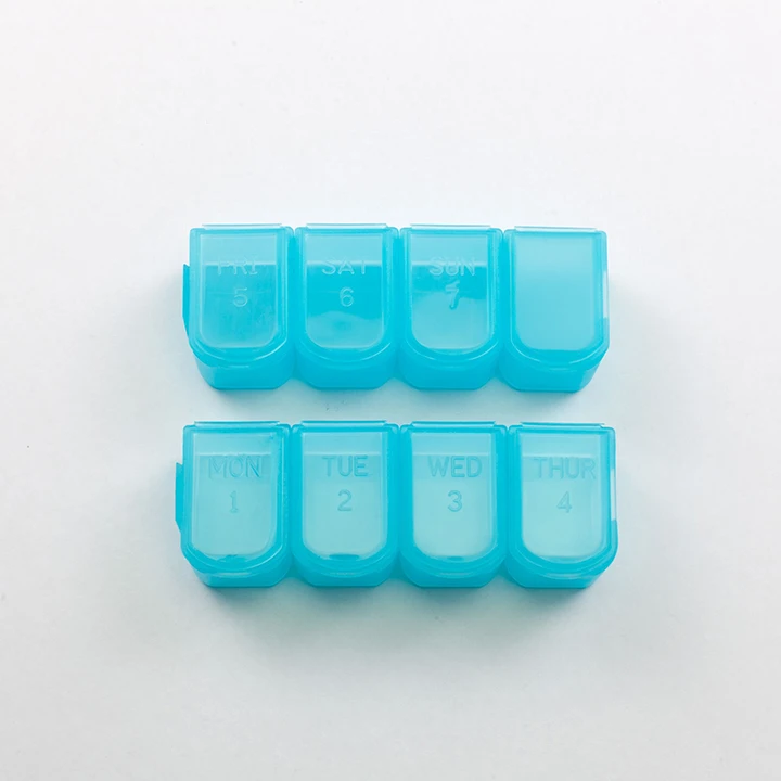 Hot Sale Attractive Square Design Shapes With Varies Number Of Compartments Mini, Daily, Weekly Pill Box