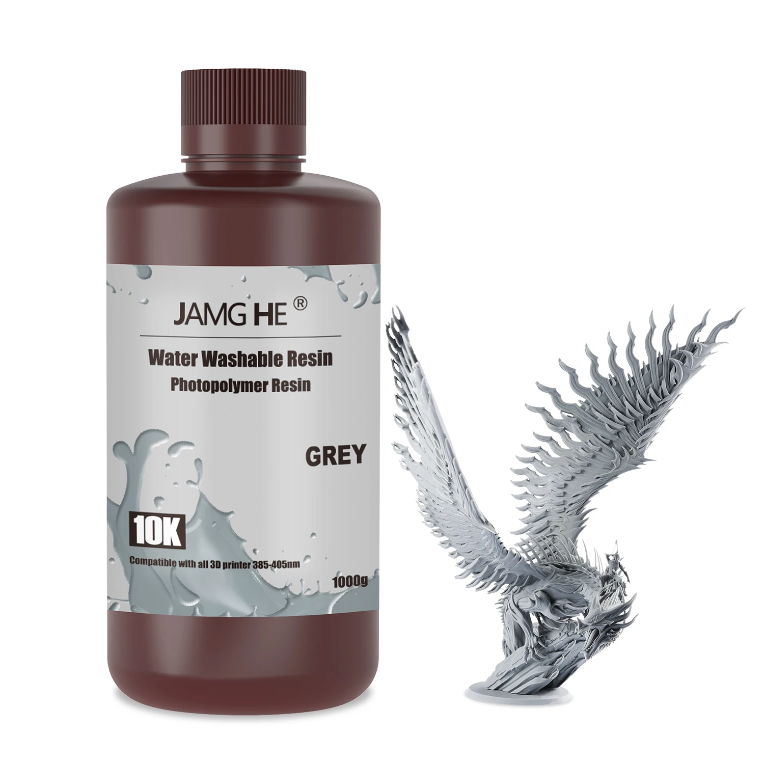 Jamghe 10K Water-washable Resin No IPA Required 2K 4K 6K 8K 10K Printers