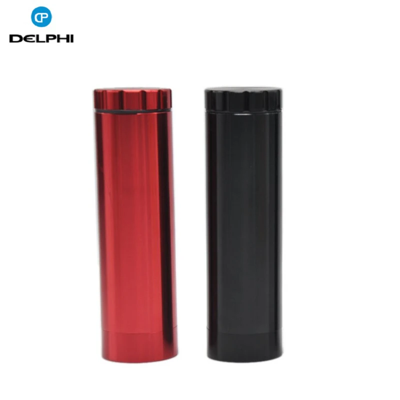 
New Aluminum Tobacco Herb Grinder 2 layers + Storage Container + One Hitter Ceramic Dugout Pipe Smoking Accessories 