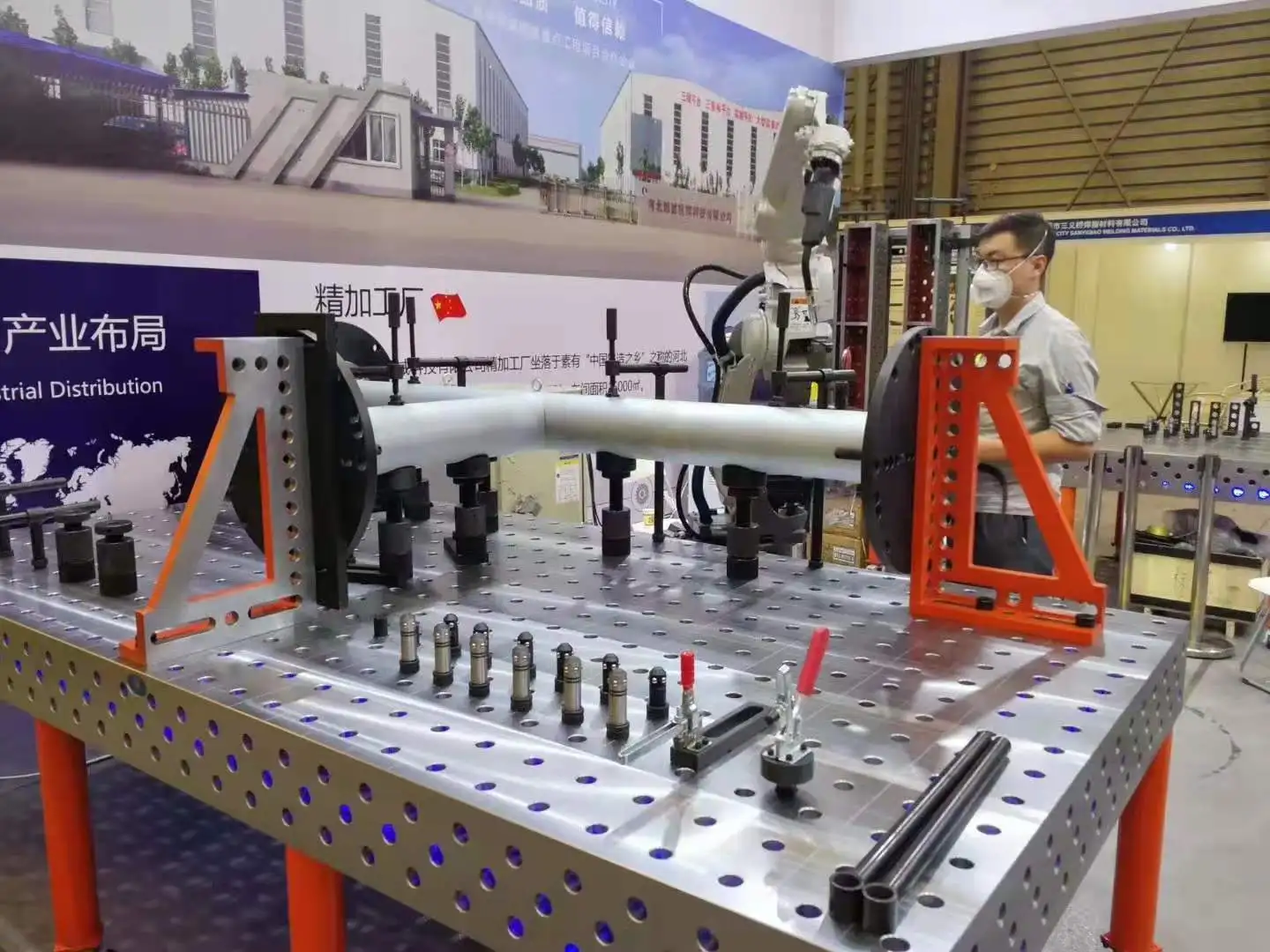 Extremely tough and durable 3D Welding Table and fixtures jigs with Clamping System