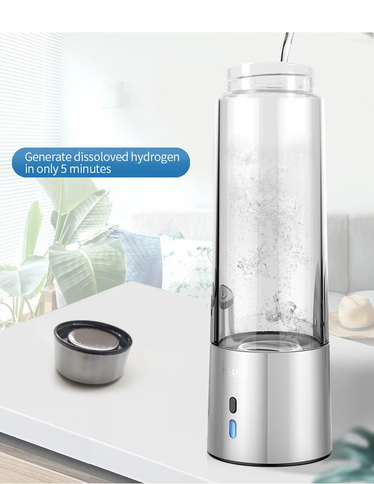 2022 new arrivals portable hydrogen rich water bottle h2 water machine
