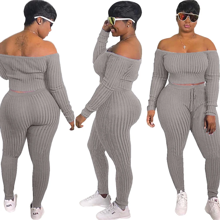 2022 Top Ropa De Mujeres Plus Size Womens Clothing Fashion Women Fall Clothes High Quality Outfits Two Piece Set Women
