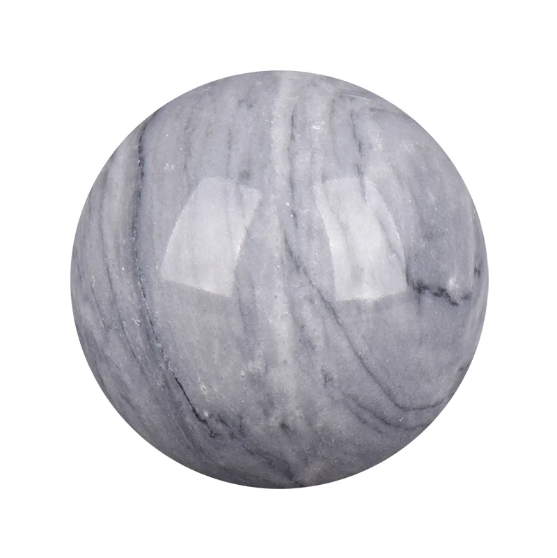 25 Pcs 4Cm Yellow Cora White Black Grey Mix Color Crystal Marble Stone Sphere Ball