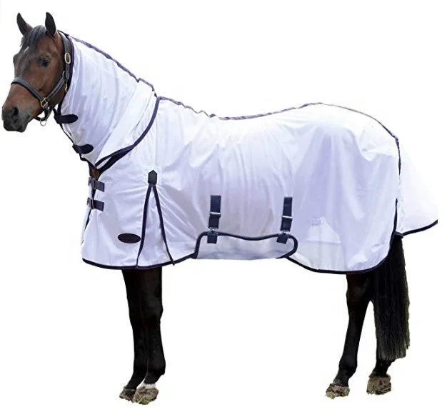 Customized Summer Equestrian Horse Clothes Mesh Combo Fly Sheet Rug UPF50+