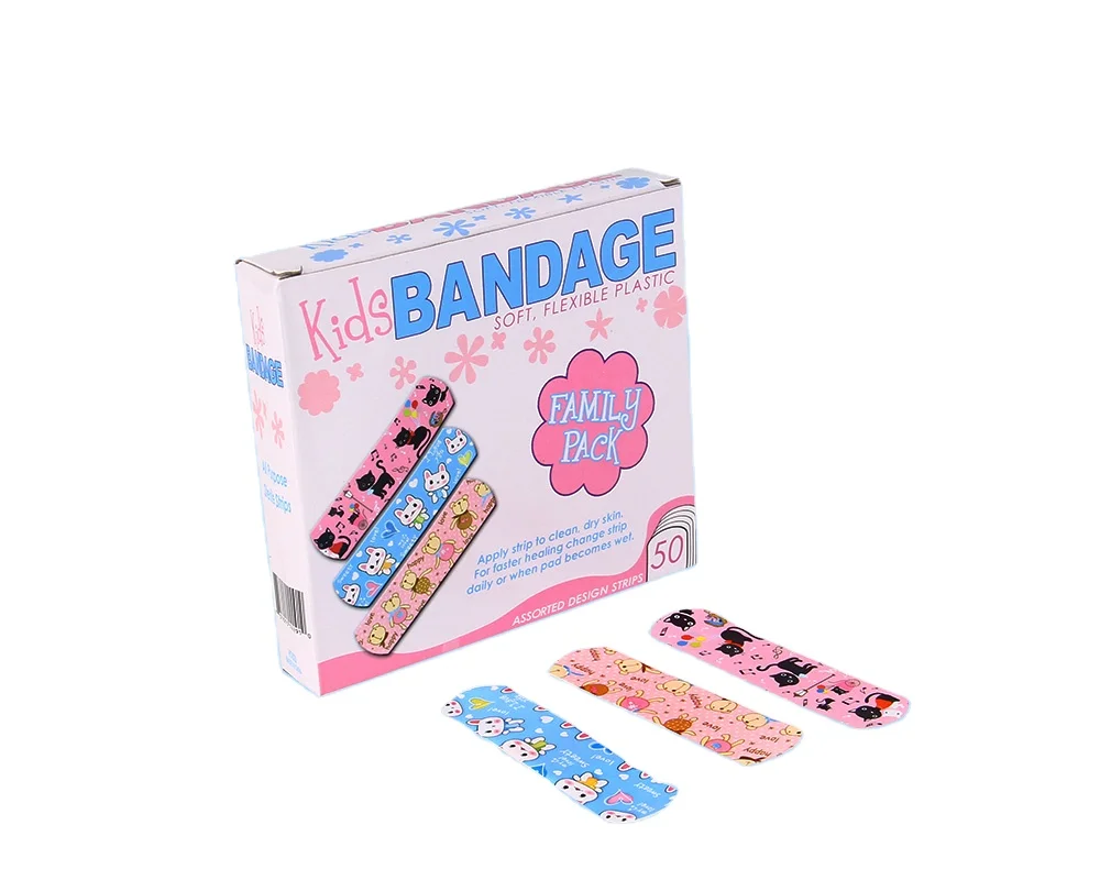 Cartoon Printed Medical Customize Kids Band Aid first aid plaster