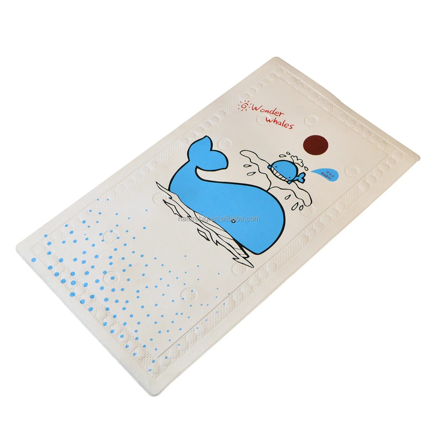 High quality non slip bath mat for baby Soft pvc pad for children shower helper