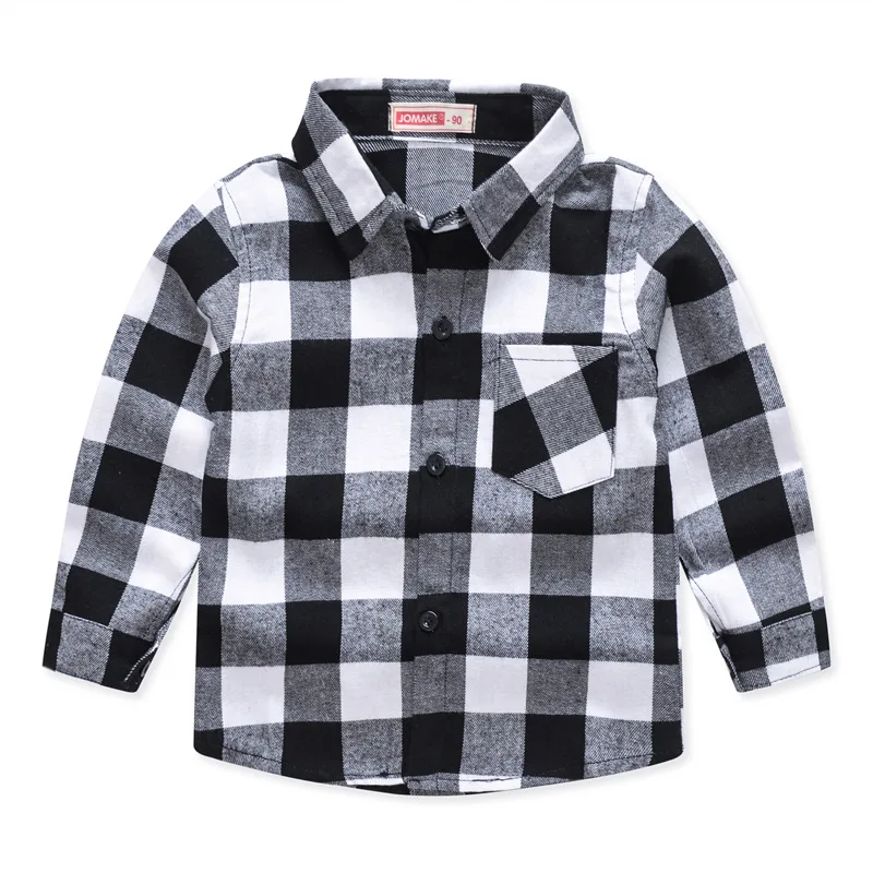 2020 Amazon kids clothing spring autumn new many designs long sleeve plaid shirt girls Korean children tops boys shirts