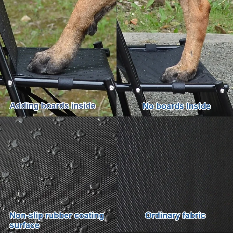 Dog Stairs Dog Steps For Cars Pet Folding Foldable Dog Ramp Pet Camping Stairs