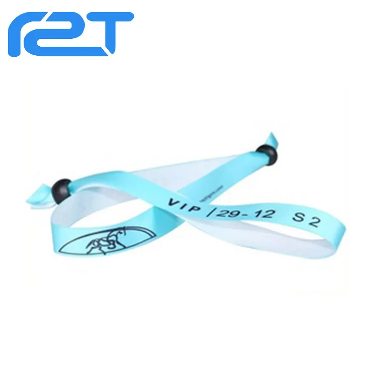 Waterproof RFID Woven Event Wristbands 13.56mhz  Classic 1K NFC NTAG 213 Fabric Bracelets Wristbands
