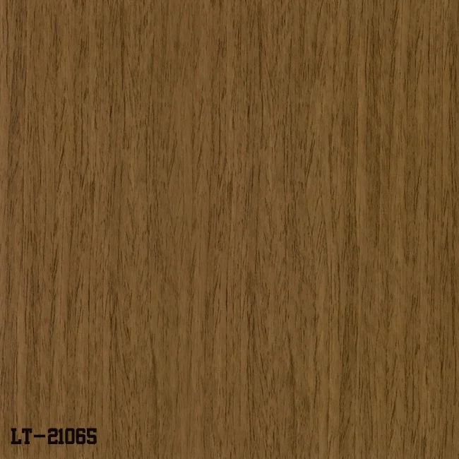 Longtime LT 0.18 mm thickness wood grain PVC laminated film for  chipboard MDF sheet