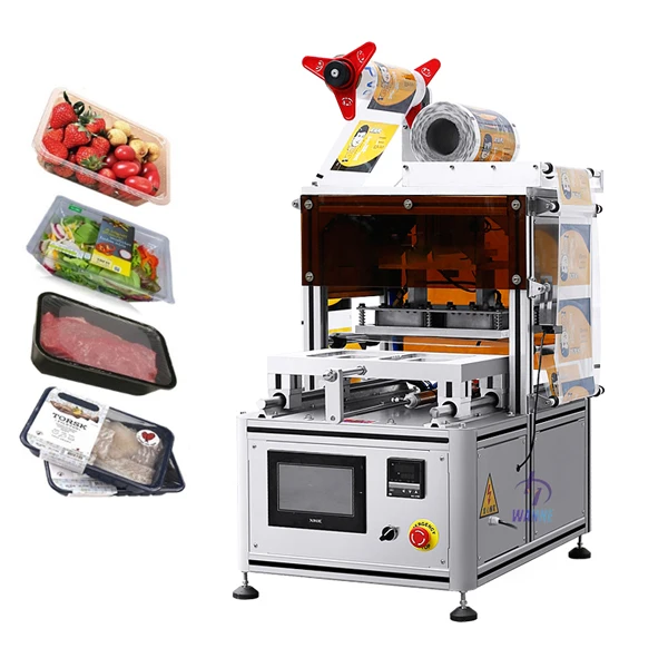 Tray Nitrogen MAP Gas Professional fresh fruit vacuum tray package durian skin vacuum packing  sealing machine