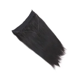 Raw chinese human hair in new york fish line hair extensions