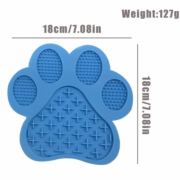Silicone Dog Lick Pad Suction Cup Dog Feeding Mat Pet Slow Feeder Sucking Plate Mat Wall Mounted Pet Bowl Pet Calming Mat