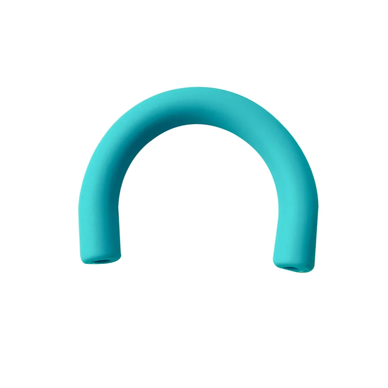 Wholesale Custom U Tube Shape Silicone Teething Toys Accessories BPA Free Soft Silicone Baby Teether for Children