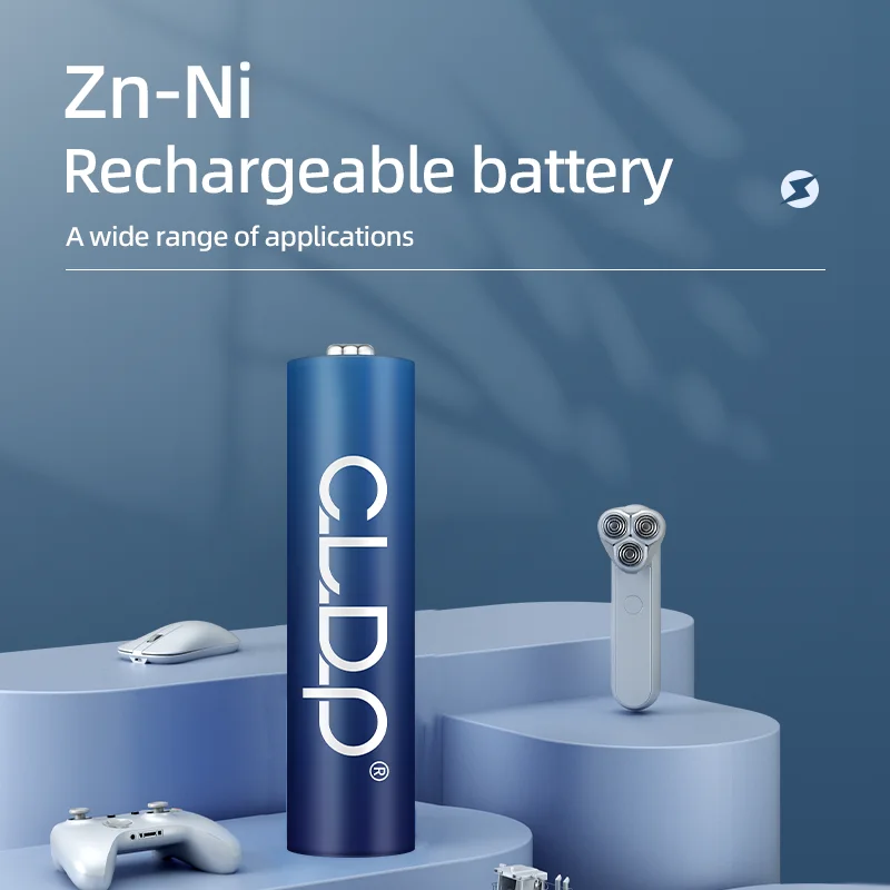 High capacity 1.6v NiZn rechargeable aaa batteries long cycle life reusable aaa battery bulk personalized
