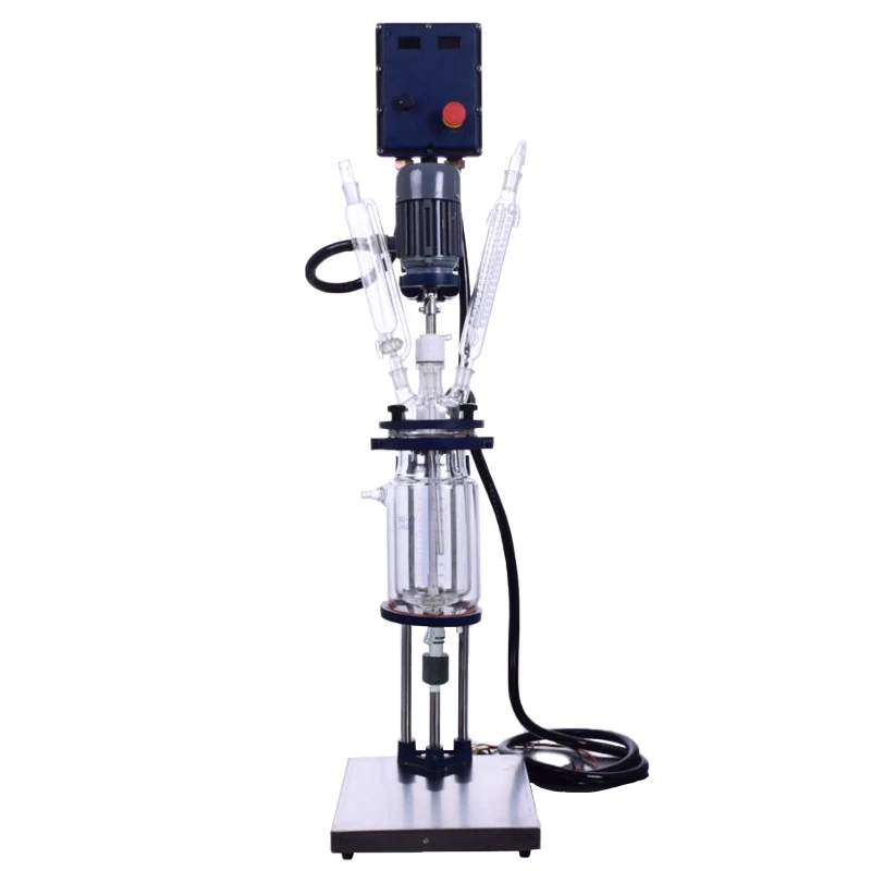 Customized Chemical and pharmaceutical double Single Layer Explosion-proof 1L to 200L double-layer glass reactor